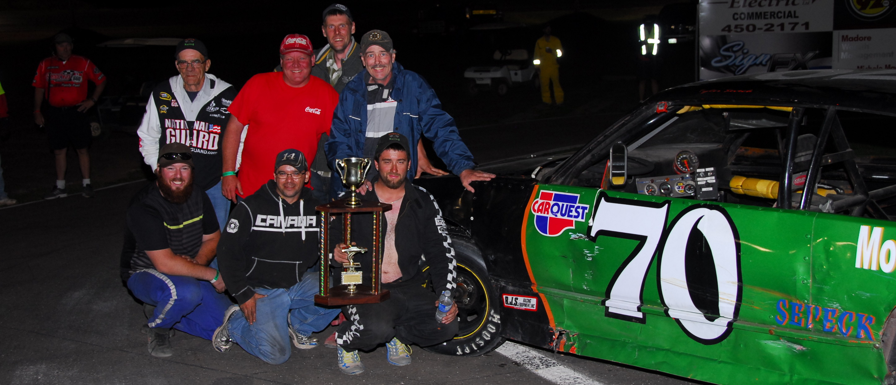 Tyler Seveck wins street stock rookie of the year 2014